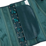 Zipper Front Faux Leather Overbust Corset Bustier Tops