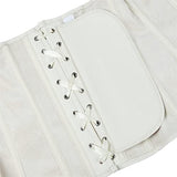 Zipper Front Faux Leather Overbust Corset Bustier Tops