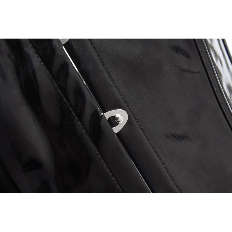 Women's Wet Look Leather Underbust Corset Bustier Waist Training Cincher Corsets