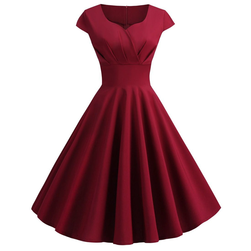 Women 1950s 1960s 1980s Retro Vintage Cocktail Party Swing Pink Prom R – Hiipps Women 1950s 1960s 1980s Retro Vintage Cocktail Party Swing Pink Prom R – Hiipps