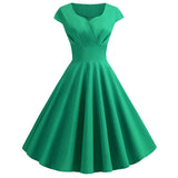 Women 1950s 1960s 1980s Retro Vintage Cocktail Party Swing Pink Prom Rockabilly Dresses