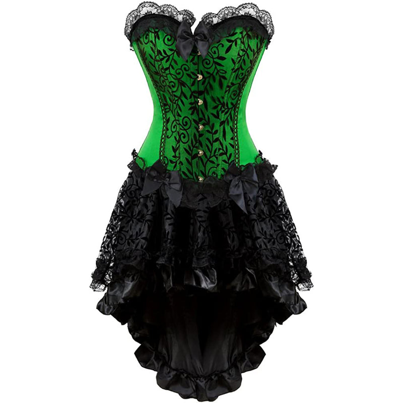 Renaissance Steampunk Corsets Halloween Victorian Vampire Costumes Set