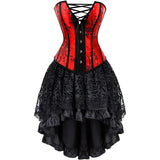 Renaissance Steampunk Corsets Halloween Victorian Vampire Costumes Set