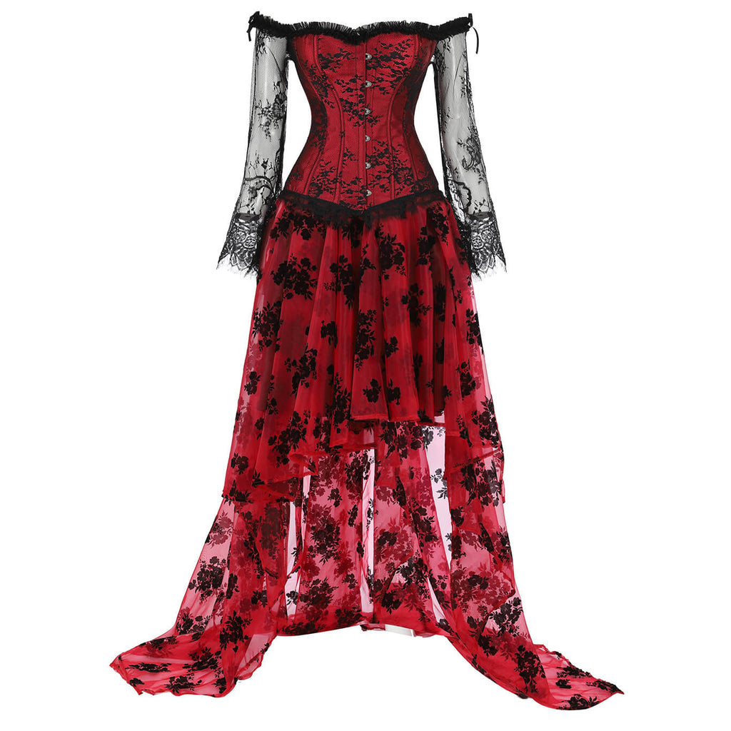 Cheap Women's Gothic Vintage Victorian Ball Gown Corset Dress-Hiipps Cheap Women's Gothic Vintage Victorian Ball Gown Corset Dress-Hiipps