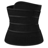 Waist Trimmer Wrap Fat Burning Sauna Waist Trainer Black- One Size Fit All