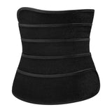 Waist Trimmer Wrap Fat Burning Sauna Waist Trainer Black- One Size Fit All