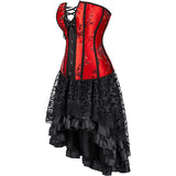 Renaissance Steampunk Corsets Halloween Victorian Vampire Costumes Set