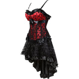 Renaissance Steampunk Corsets Halloween Victorian Vampire Costumes Set