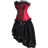 Renaissance Steampunk Corsets Halloween Victorian Vampire Costumes Set