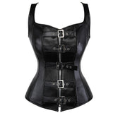 Womens Vintage Vest Renaissance Steampunk Bustier Leather Corset