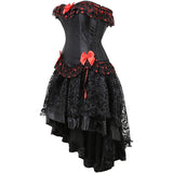 Renaissance Steampunk Corsets Halloween Victorian Vampire Costumes Set