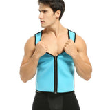 Men's Waist Training Vest Front Zipper Body Shaper