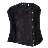 24 Steel Boned Brocade Underbust Waist Training Corset