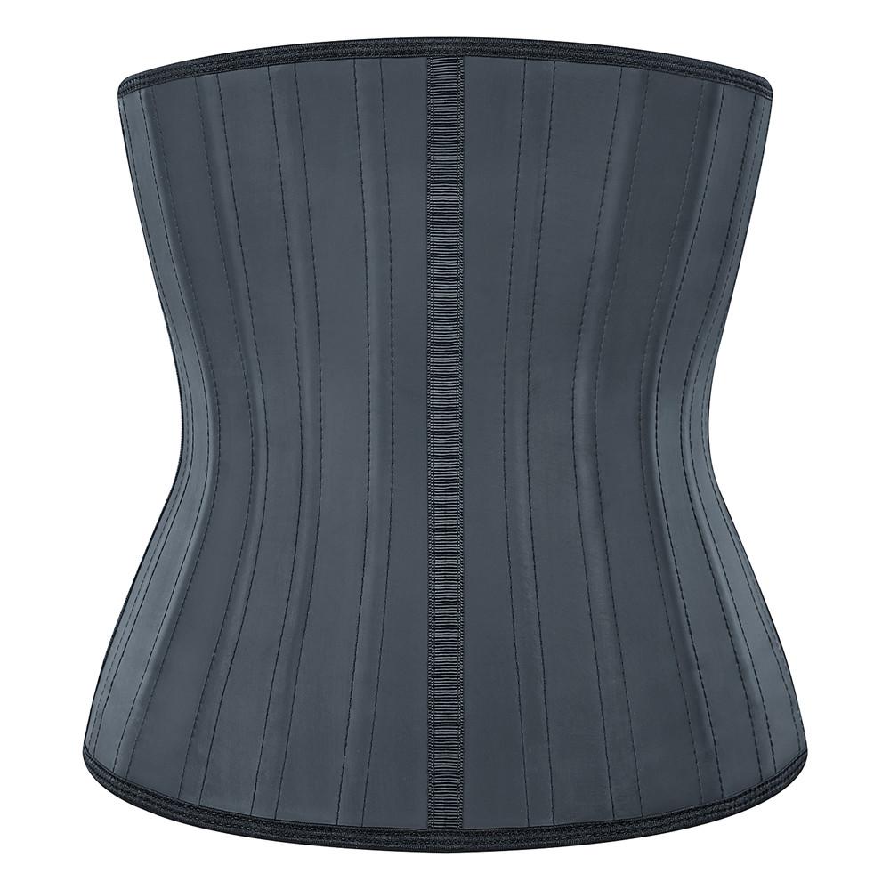 25 Steel Boned Latex Waist Trainer YKK Zip Up Corset