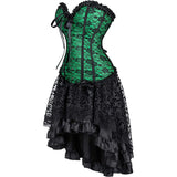 Renaissance Steampunk Corsets Halloween Victorian Vampire Costumes Set