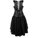 Machinery Steampunk Corset Womens Party Costume Skirt Set