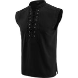 Men's Pirate Renaissance Viking Steampunk Gothic Celtic Sleeveless Shirt