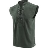 Men's Pirate Renaissance Viking Steampunk Gothic Celtic Sleeveless Shirt