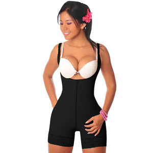 Colombia Style Open Bust Bodysuit Fajas Shapewear