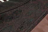 Brocade Steampunk Corsets with Pouch Belt Brown Color Clothing