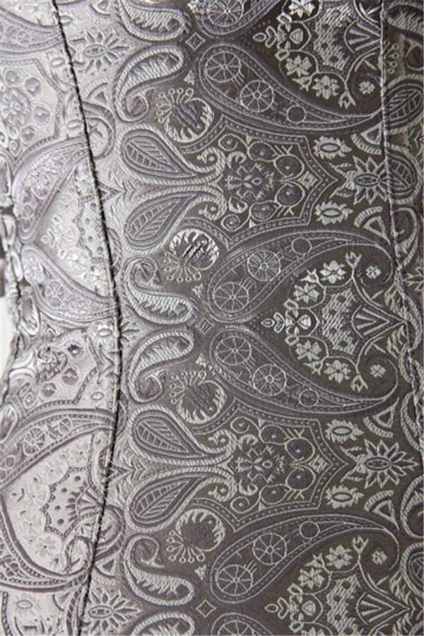 Classic Rouched Cups Brocade Overbust Corset