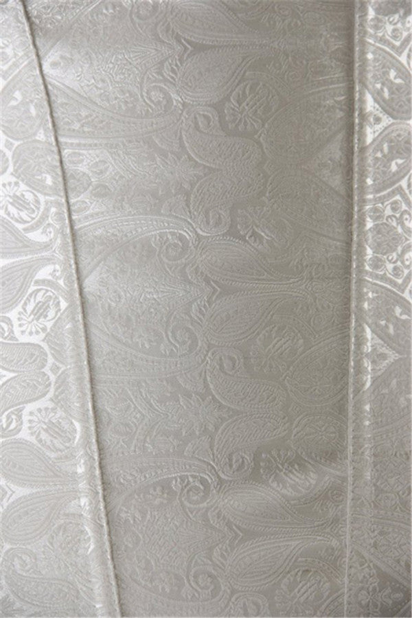 Classic Rouched Cups Brocade Overbust Corset