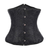 Fashion Classic Vintage Wedding Satin Brocade Underbust Corset