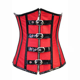 Fashion Retro Leather Waist Trainer Underbust Corset