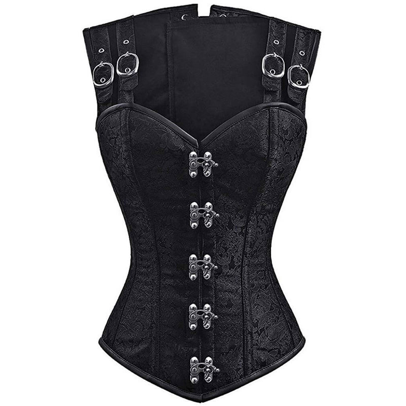 Gothic Brocade Steampunk Warrior Corset Costume Clothing