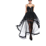Gothic Retro Victorian Overbust Corset Skirt