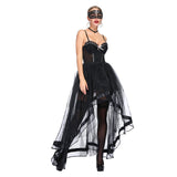 Gothic Retro Victorian Overbust Corset Skirt