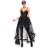 Gothic Retro Victorian Overbust Corset Skirt