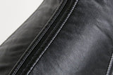 Leather Steampunk Collared Steel Boned Zip Vest Corset