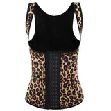 Leopard Latex Waist Trainer Shapewear With Straps Fajas Colombianas Corset