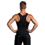 Men Slimming Body Shapewear Vest Zipper Breathable Waist Trainer