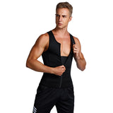 Men Slimming Body Shapewear Vest Zipper Breathable Waist Trainer