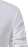 Men's 100% Cotton Retro Style Lace up Long Sleeve Shirts for Medieval Viking Hippie