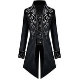 Men's Medieval Steampunk Tailcoat Vampire Gothic Jackets Frock Coat