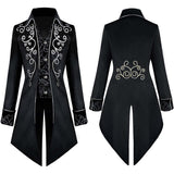 Men's Medieval Steampunk Tailcoat Vampire Gothic Jackets Frock Coat