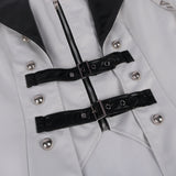 Men's Steampunk Trench Victorian Collar Solid Double Breasted Coat Costumes