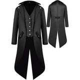 Men's Kid's Gothic Medieval Tailcoat Jacket Steampunk Vintage Victorian Coat