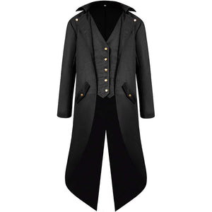 Men's Kid's Gothic Medieval Tailcoat Jacket Steampunk Vintage Victorian Coat