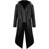 Men's Kid's Gothic Medieval Tailcoat Jacket Steampunk Vintage Victorian Coat