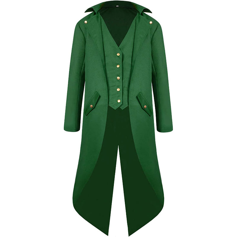 Men's Kid's Gothic Medieval Tailcoat Jacket Steampunk Vintage Victorian Coat