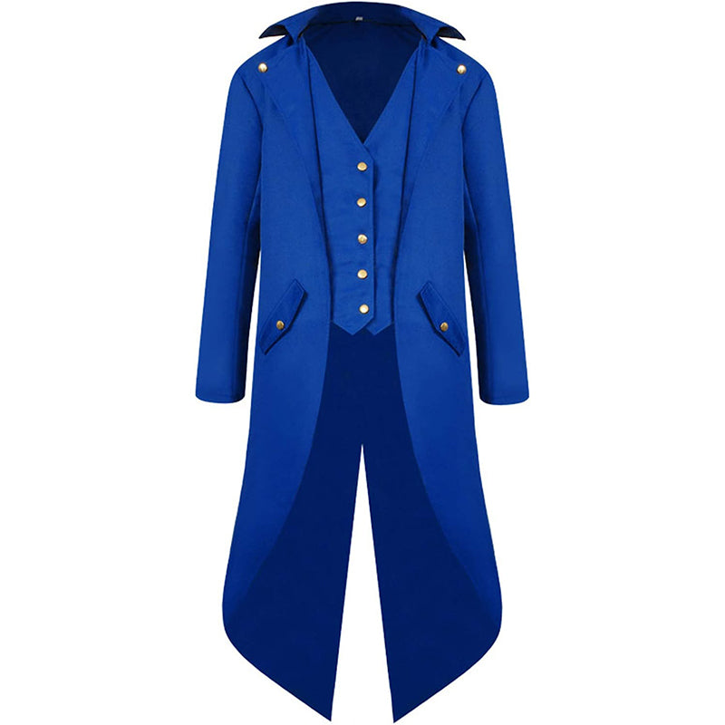 Men's Kid's Gothic Medieval Tailcoat Jacket Steampunk Vintage Victorian Coat