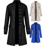 Men's Kid's Vintage Tailcoat Jacket Goth Long Steampunk Gothic Frock Coat Costume