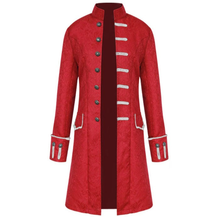 Men's Kid's Vintage Tailcoat Jacket Goth Long Steampunk Gothic Frock Coat Costume