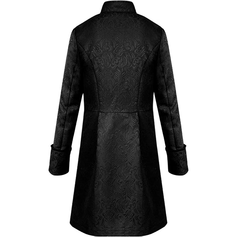 Men's Kid's Vintage Tailcoat Jacket Goth Long Steampunk Gothic Frock Coat Costume
