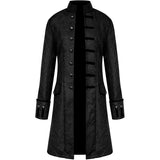 Men's Kid's Vintage Tailcoat Jacket Goth Long Steampunk Gothic Frock Coat Costume