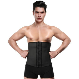 Men's 3 Hooks Latex Waist Trainer Shapewear Corsets